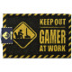 Felpudo coco Keep Out - Gamer at work