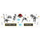 Set stickers Jurassic Park
