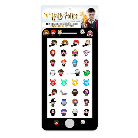 Ensemble de 40 autocollants Harry Potter Kawaii