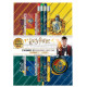 Kit de papelaria Harry Potter casas de Hogwarts