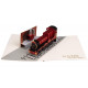 Cartolina 3D di Harry Potter Hogwarts Express