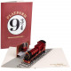 Cartolina 3D di Harry Potter Hogwarts Express