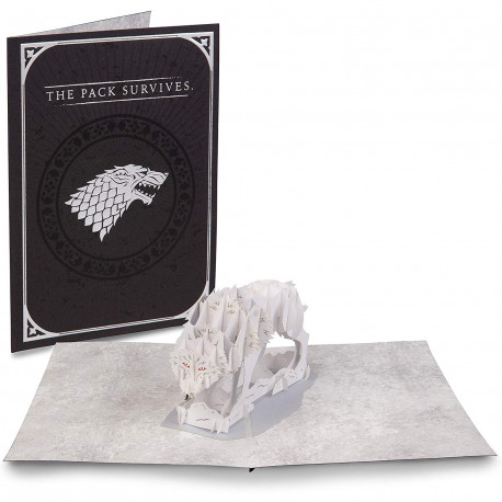 Carte de Voeux 3D Game of Thrones Stark