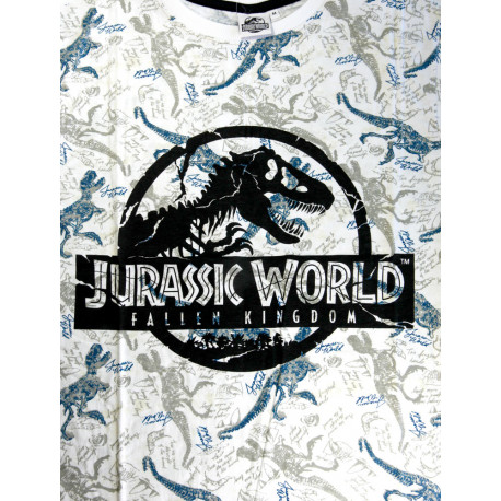 Camiseta Jurassic World Logo Gris