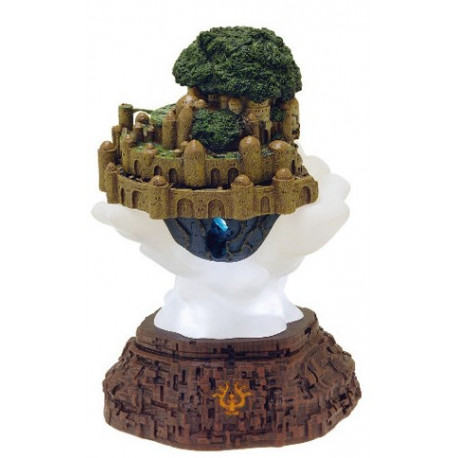 Diorama éclairé du Château dans le Ciel de Studio Ghibli