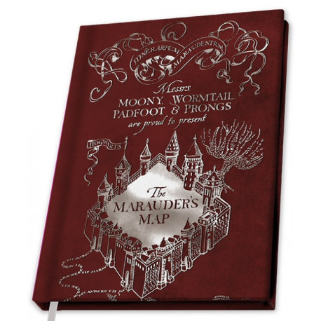 Libreta Mapa del Merodeador Harry Potter