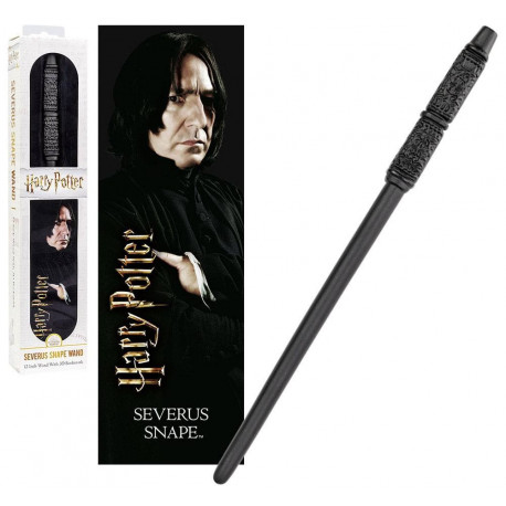 Varita y marcápaginas 3D Severus Snape 30 cm