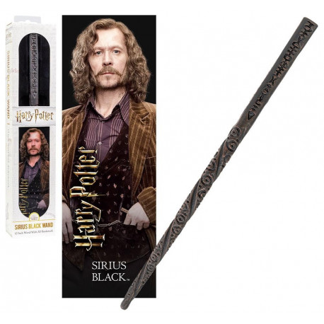 Wand and marcápaginas 3D Sirius Black 30 cm