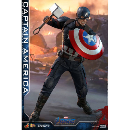 Figure Capitaine Amérique 1:6 Hot Toys Endgame Film chef-d'œuvre 31cm