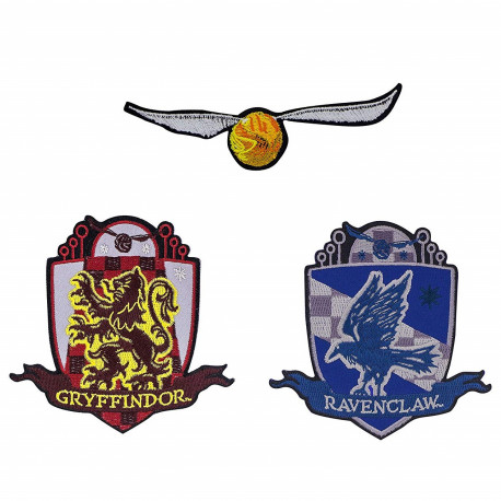 Set De 3 Patchs Brodés Harry Potter Deluxe Snitch Dorada