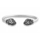 Bracelet jonc en or blanc-Simba vs Cicatrice Disney