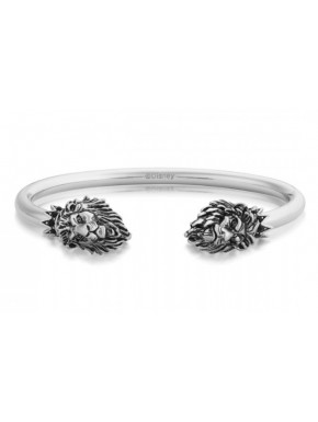 Bracelet jonc en or blanc-Simba vs Cicatrice Disney