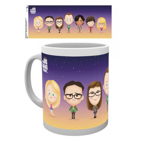 Taza Big Bang Theory Personajes Kawaii