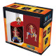 Pack Cadeau D'Un Morceau De Tasse + Trousseau De + Livre Luffy Rouge