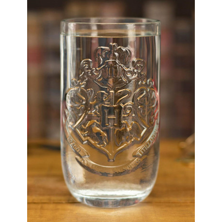 Glass glass Harry Potter Hogwarts Crest