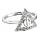 Bague Harry Potter Argent et Swarovski Reliques de la Mort