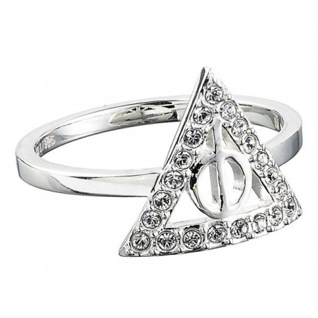 Bague Harry Potter Argent et Swarovski Reliques de la Mort
