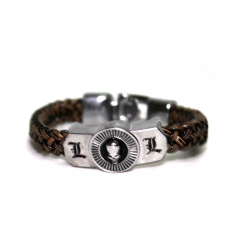 Pulsera cuero trenzado Death Note