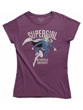 Camiseta Chica Supergirl Metropolis University