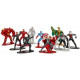 Pack de 10 figuras Marvel Diecast 4 cm