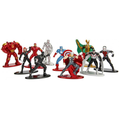 Pack di 10 figure Marvel Pressofuso 4 cm
