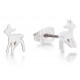 Pack colgante y pendientes oro blanco Bambi