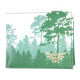 Cartera Zelda Trifuerza con diseño de bosque