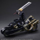 Final Fantasy VII Advent Children Play Arts Kai Figure Cloud Strife & Fenrir 28 cm
