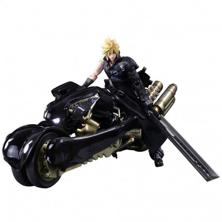 Final Fantasy VII Advent Children Play Arts Kai Figura Cloud Strife & Fenrir 28 cm