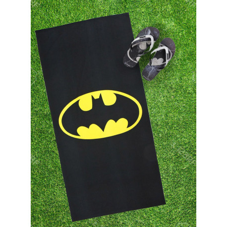 Pack une serviette et tongs Premium Logo DC Batman Adulte