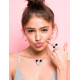 Pack bague et pendentif en or blanc de Minnie Mouse