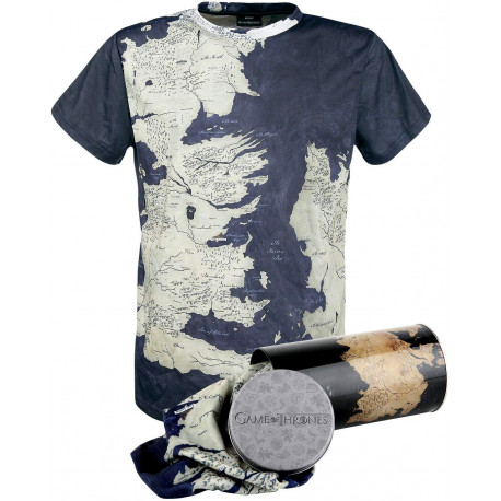 T-shirt Game of Thrones Carte de Westeros