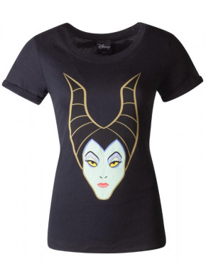 T-Shirt Girl Maleficent Face Disney