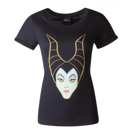 T-Shirt Girl Maleficent Face Disney