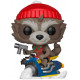 Funko Pop! Rocket Edición Navidad con gorro y bufanda