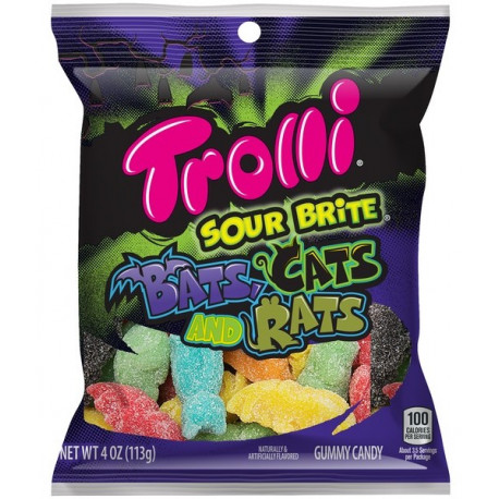Gomas Trolli Halloween morcegos gatos ratos