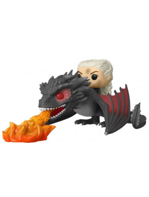 Funko Pop Daenerys com Drogon em Chamas Game of Thrones