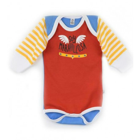 Body bébé Fille Wonder Woman Suis Merveilleux Manches Longues