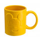 Caneca amarela em relevo do Mickey Mouse
