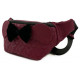 Riñonera Loungefly Minnie Mouse Disney Granate