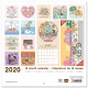 Calendrier mural 2020 Pusheen Rose de la Collection