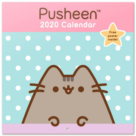 Calendrier mural 2020 Pusheen Rose de la Collection