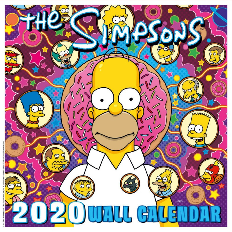 Calendar wall 2020 The Simpsons by 12,90€ - lafrikileria.com