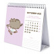Calendrier de bureau, calendrier 2020 Pusheen Rose de la Collection