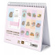 Calendrier de bureau, calendrier 2020 Pusheen Rose de la Collection