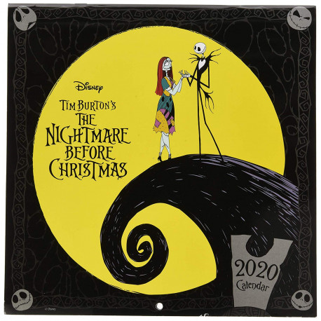Calendario pared 2020 Pesadilla Antes de Navidad Disney