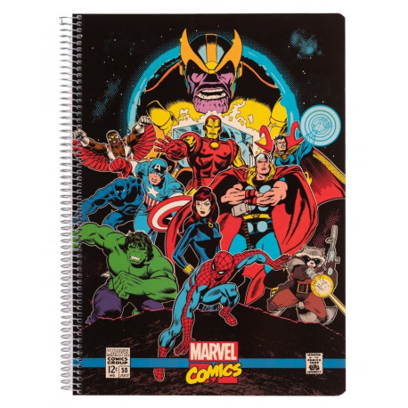 Cuaderno espiral A4 Avengers de Marvel Comics