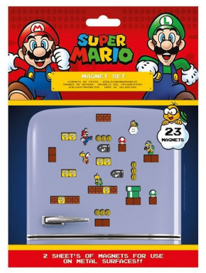 Ensemble de 23 aimants Super Mario