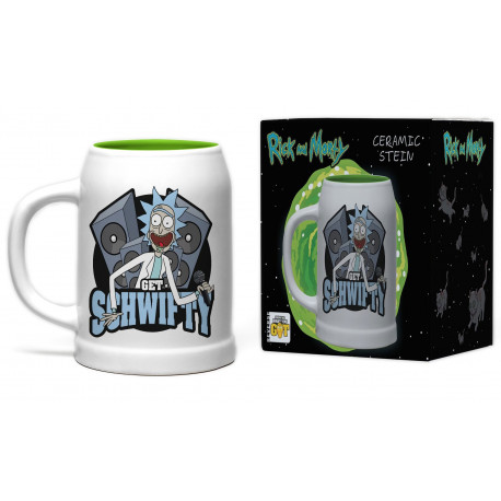 Beer mug Rick and Morty Get Schwifty