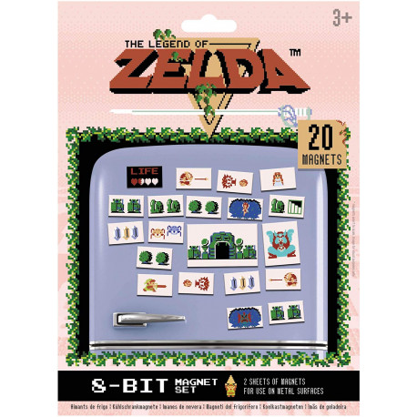 Set of 20 magnets Retro Zelda